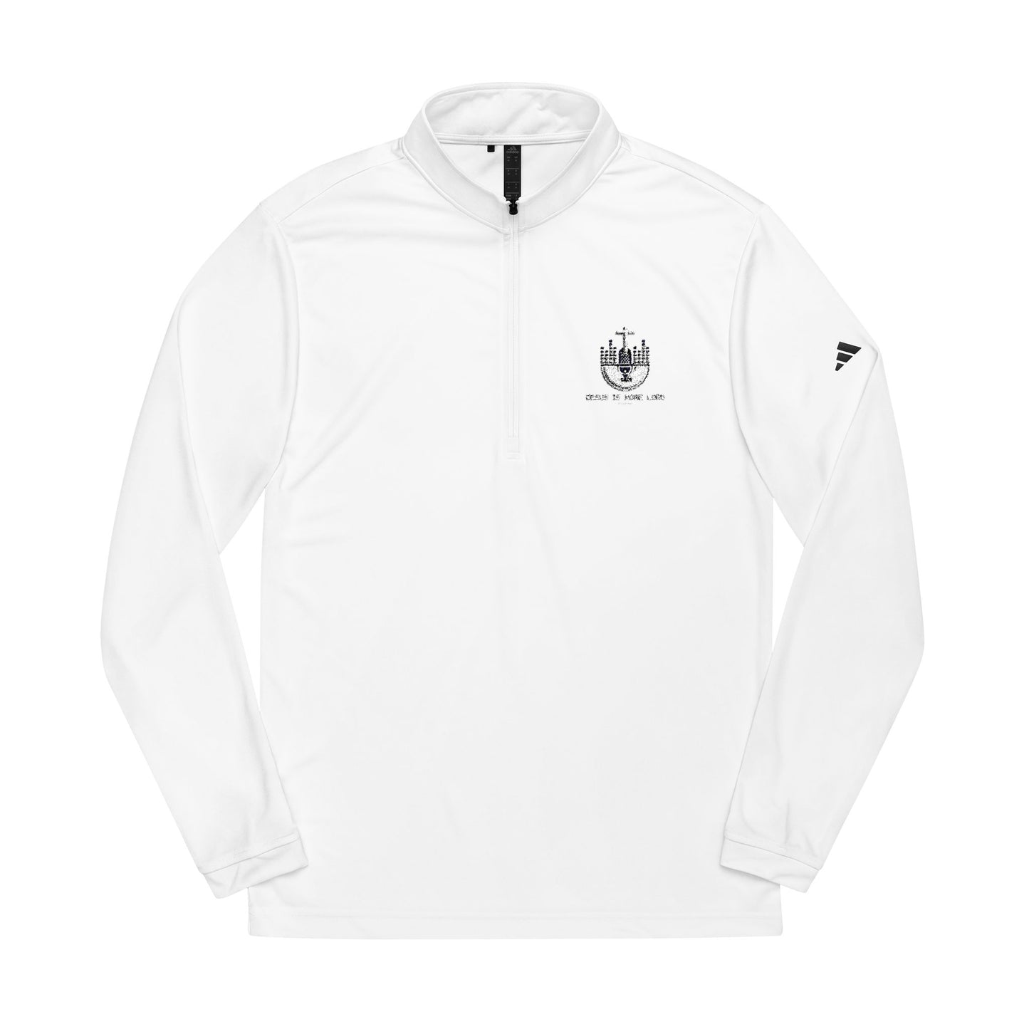 adidas® Quarter-Zip Pullover - Stylish Activewear, Sports Layering, Embroidered Gym Top, Casual Outdoor Wear, Gift for Athletes