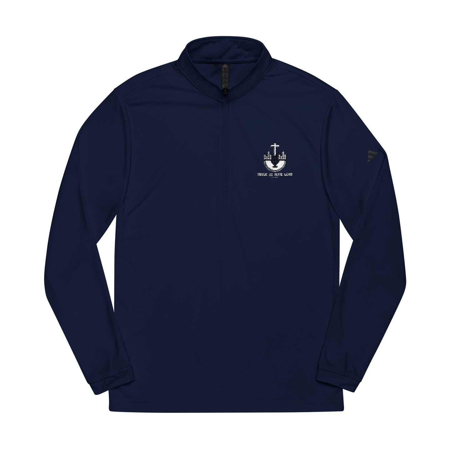 adidas® Quarter-Zip Pullover - Stylish Activewear, Sports Layering, Embroidered Gym Top, Casual Outdoor Wear, Gift for Athletes