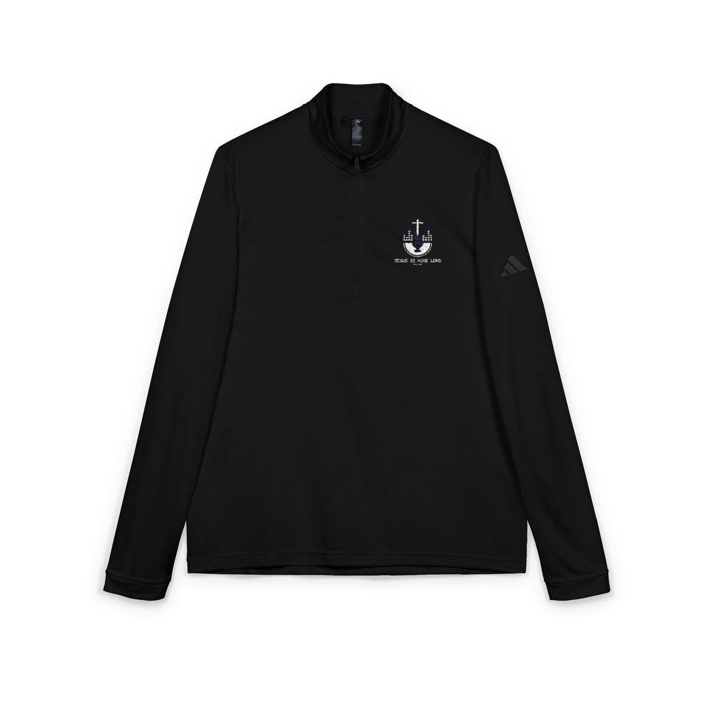 adidas® Quarter-Zip Pullover - Stylish Activewear, Sports Layering, Embroidered Gym Top, Casual Outdoor Wear, Gift for Athletes
